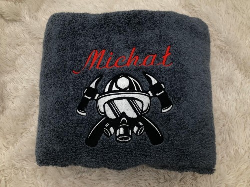 Prezent dla strażaka ręcznik z imieniem