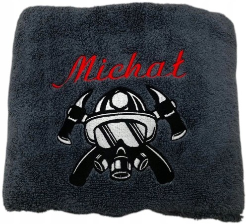 Ręcznik dla strażaka z imieniem