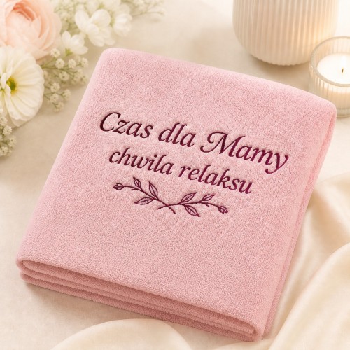 personalizowany recznik dla mamy z dowolnym tekstem