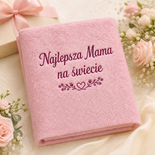 recznik z haftem dla mamy prezent na dzien matki
