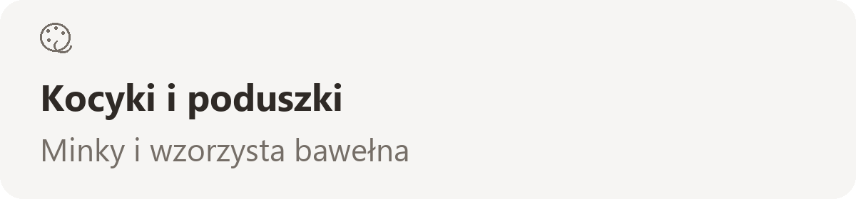 Kocyki i poduszki — Minky i wzorzysta bawełna