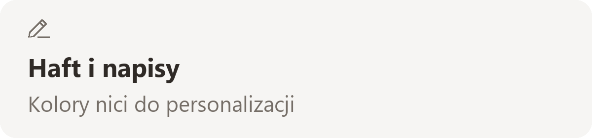 Haft i napisy — Kolory nici do personalizacji
