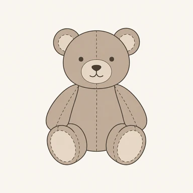 Symboliczna ilustracja pluszowej maskotki