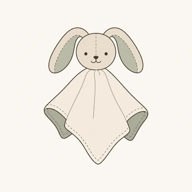 Symboliczna ilustracja małego kocyka przytulanki