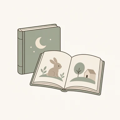 Symboliczna ilustracja książeczek dziecięcych