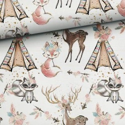 Tkanina bawełniana Boho Girl — dziecięce / nursery, boho