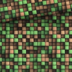 Tkanina bawełniana Pixels — geometryczne / graficzne