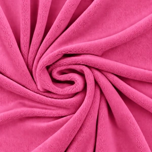 Gładka tkanina Minky 380 g — Azalea Pink