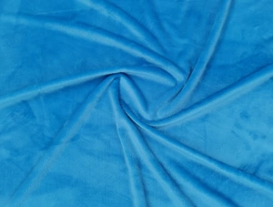 Gładka tkanina Minky 380 g — Azure