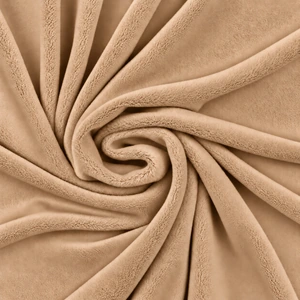 Gładka tkanina Minky 380 g — Beige