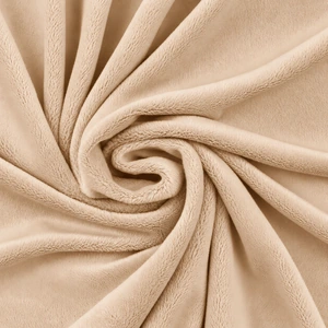 Gładka tkanina Minky 380 g — Bleached Sand