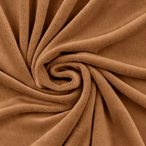Gładka tkanina Minky 380 g — Brown Sugar