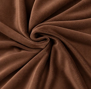 Gładka tkanina Minky 380 g — Cappuccino