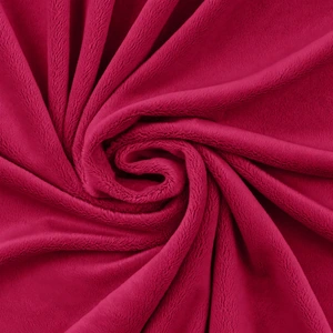 Gładka tkanina Minky 380 g — Cerise