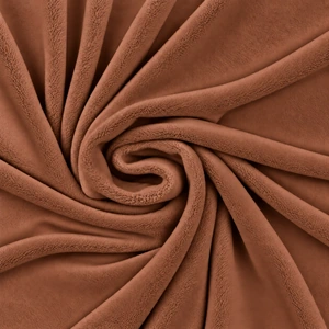 Gładka tkanina Minky 380 g — Mocha Bisque