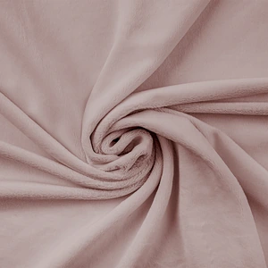 Gładka tkanina Minky 380 g — Sepia Rose