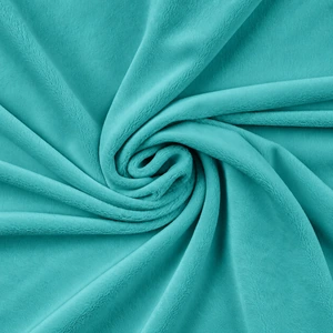 Gładka tkanina Minky 380 g — Turquoise