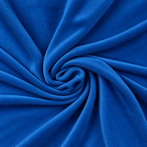 Gładka tkanina Minky 380 g — Victoria Blue