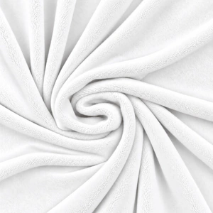 Gładka tkanina Minky 380 g — White